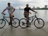 na wycieczce z kolega- w tle Chicago